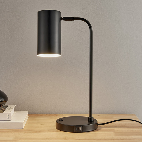Temple & Webster Noah Metal Task Lamp with USB